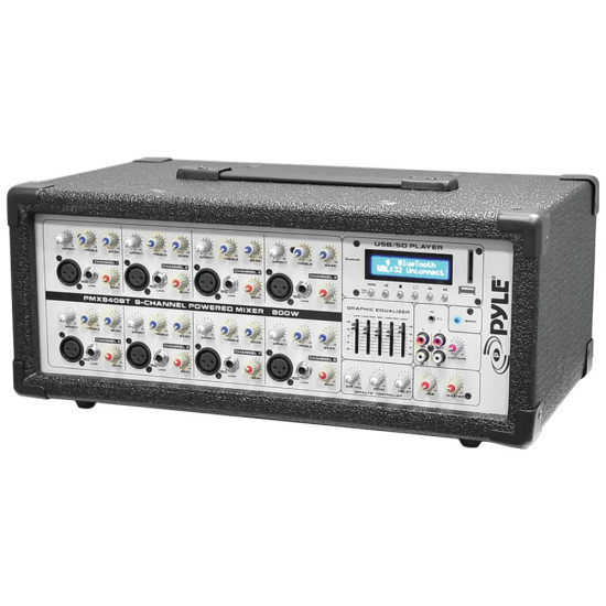Pyle Pro PMX840BT 8-Channel 800-Watt Bluetooth Audio Mixerdo 34217115