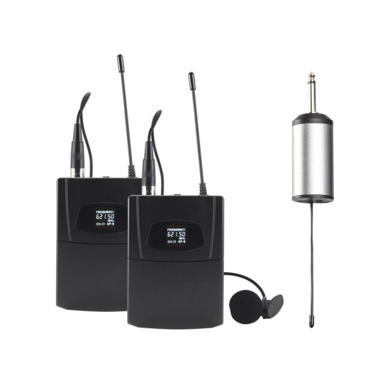 Blackmore Pro Audio BMP-16 Dual Portable Dynamic Lapel Wireless UHF Microphone Systemdo 45527188